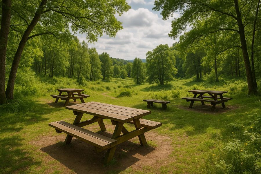 Picknickplatser i naturen