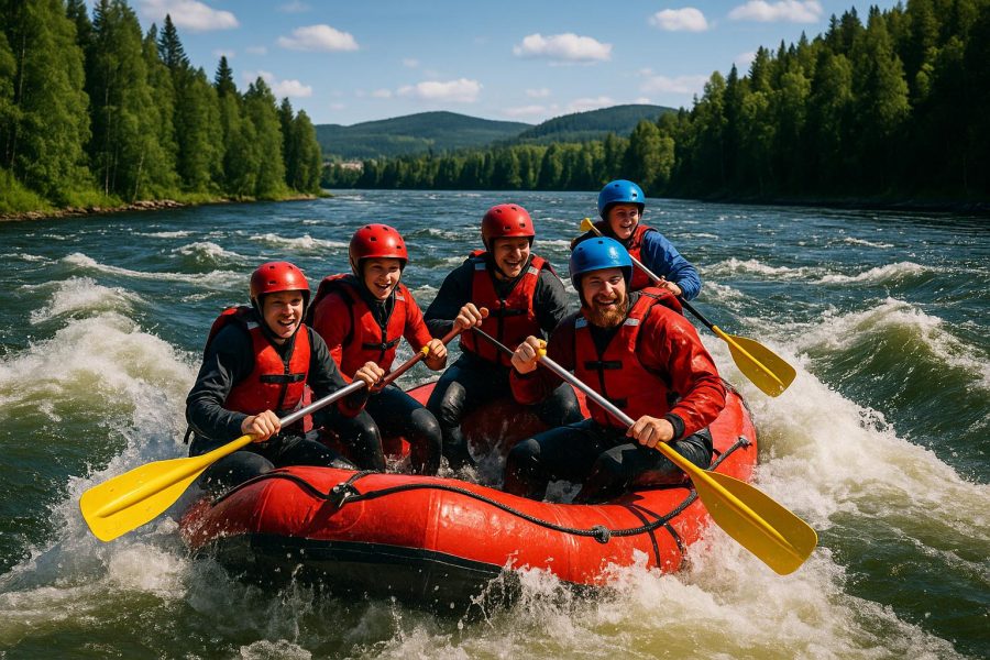 Forsränning i Ångermanälven
