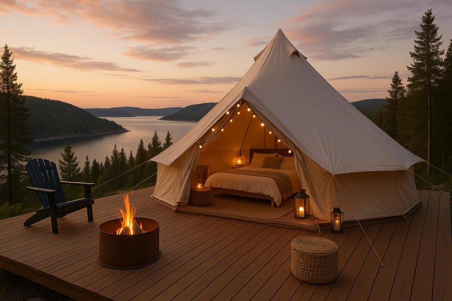 Glamping i Höga Kusten