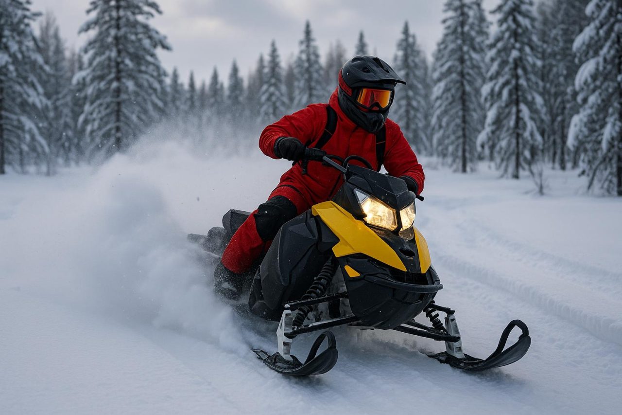Snöskoteråkning